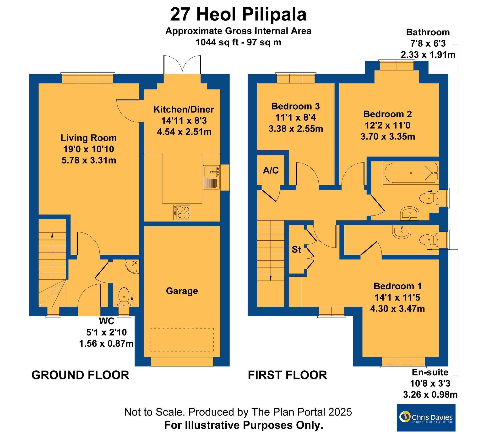 27 Heol Pilipala, Barry floorplan