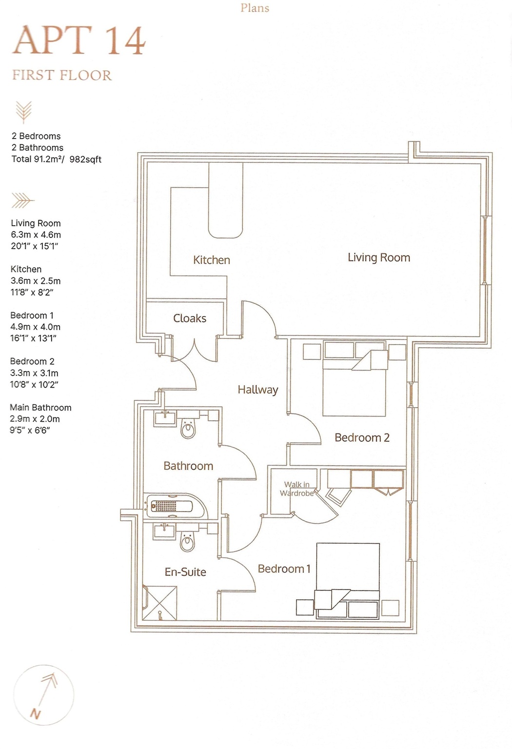 Plot 14, The Canopy, Chigwell floorplan