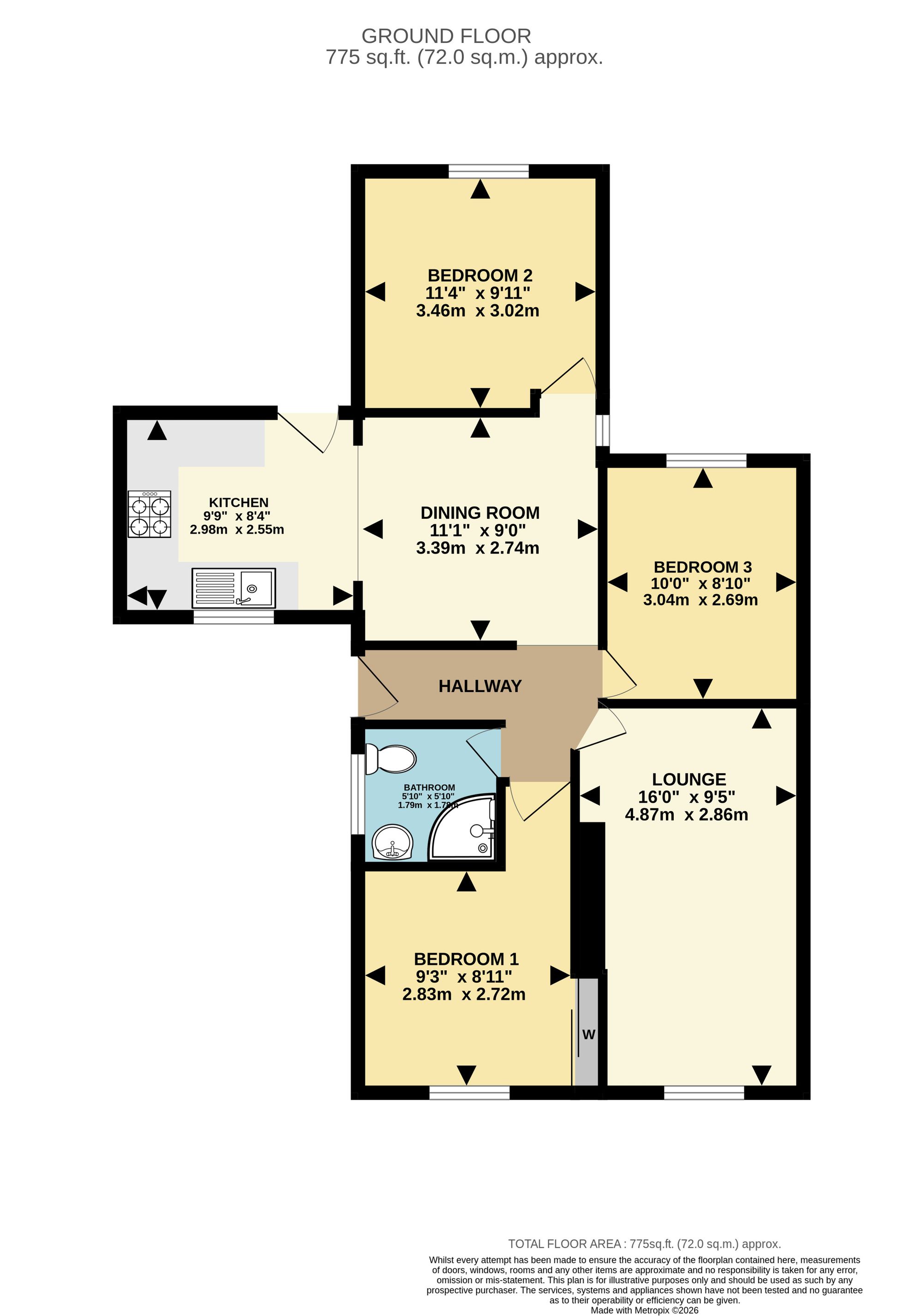 12 Prentis Close, Sittingbourne floorplan