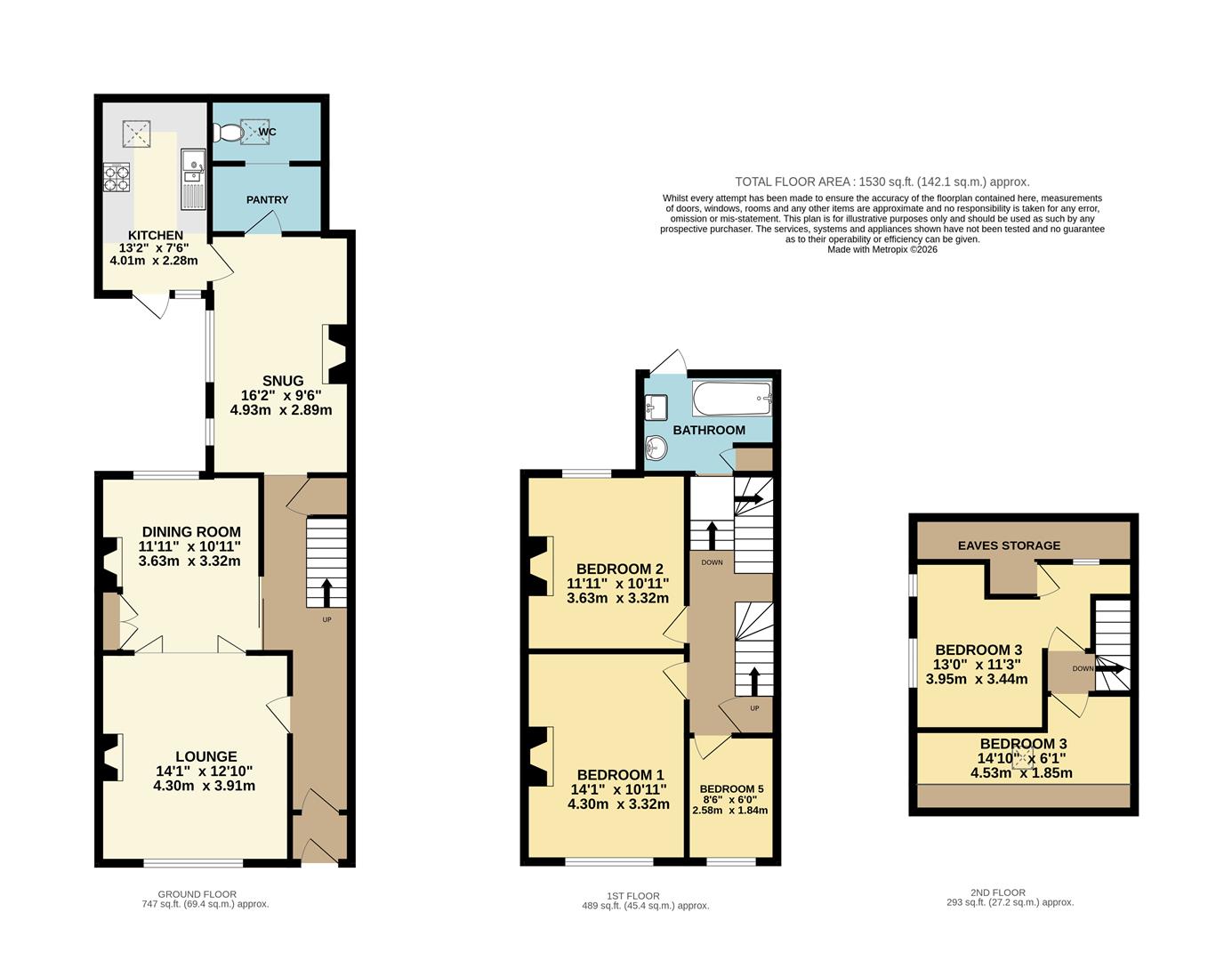 6 Rocklands Terrace, Lower Manor Road, Brixham floorplan