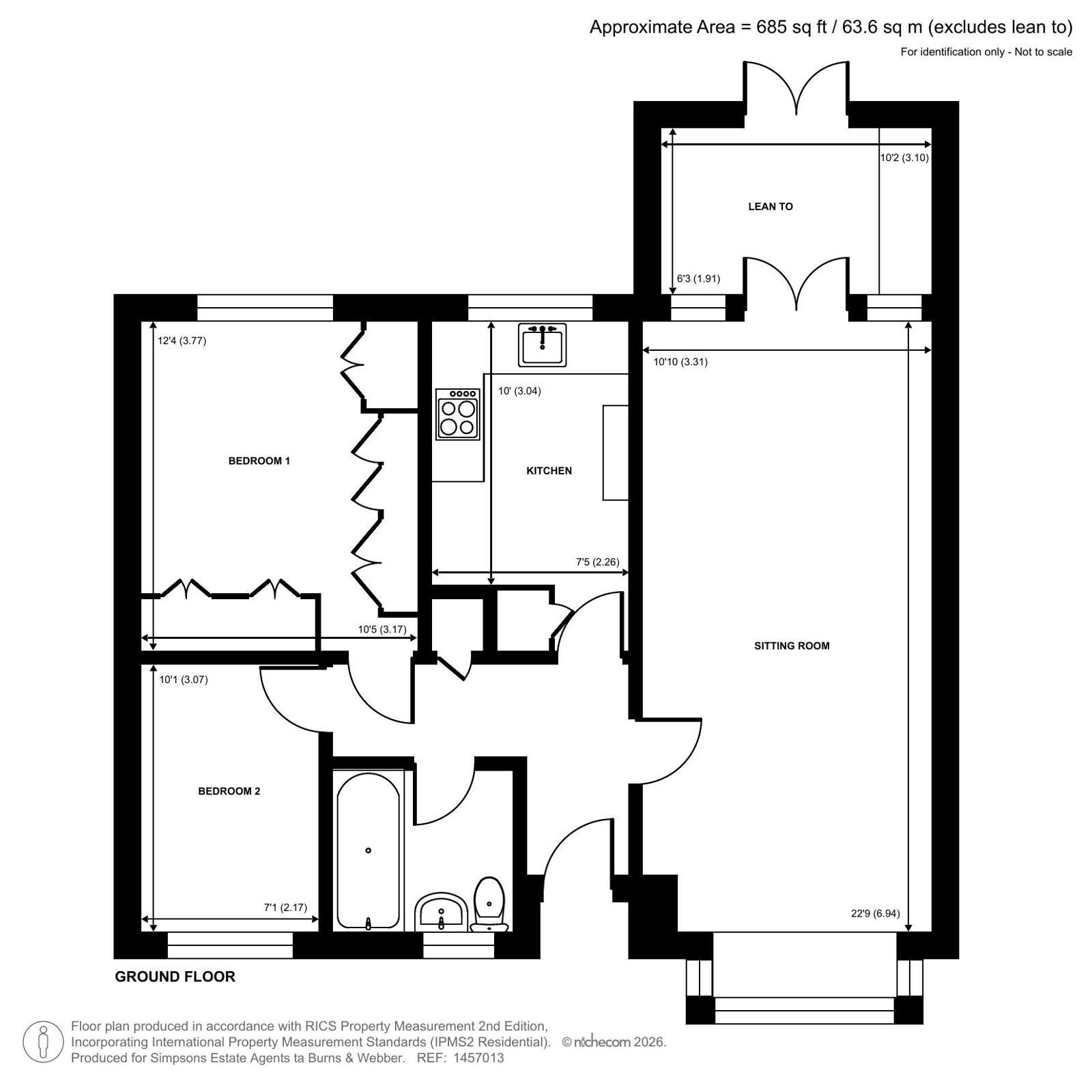 8 Stratford Court,, Avon Road, Farnham floorplan