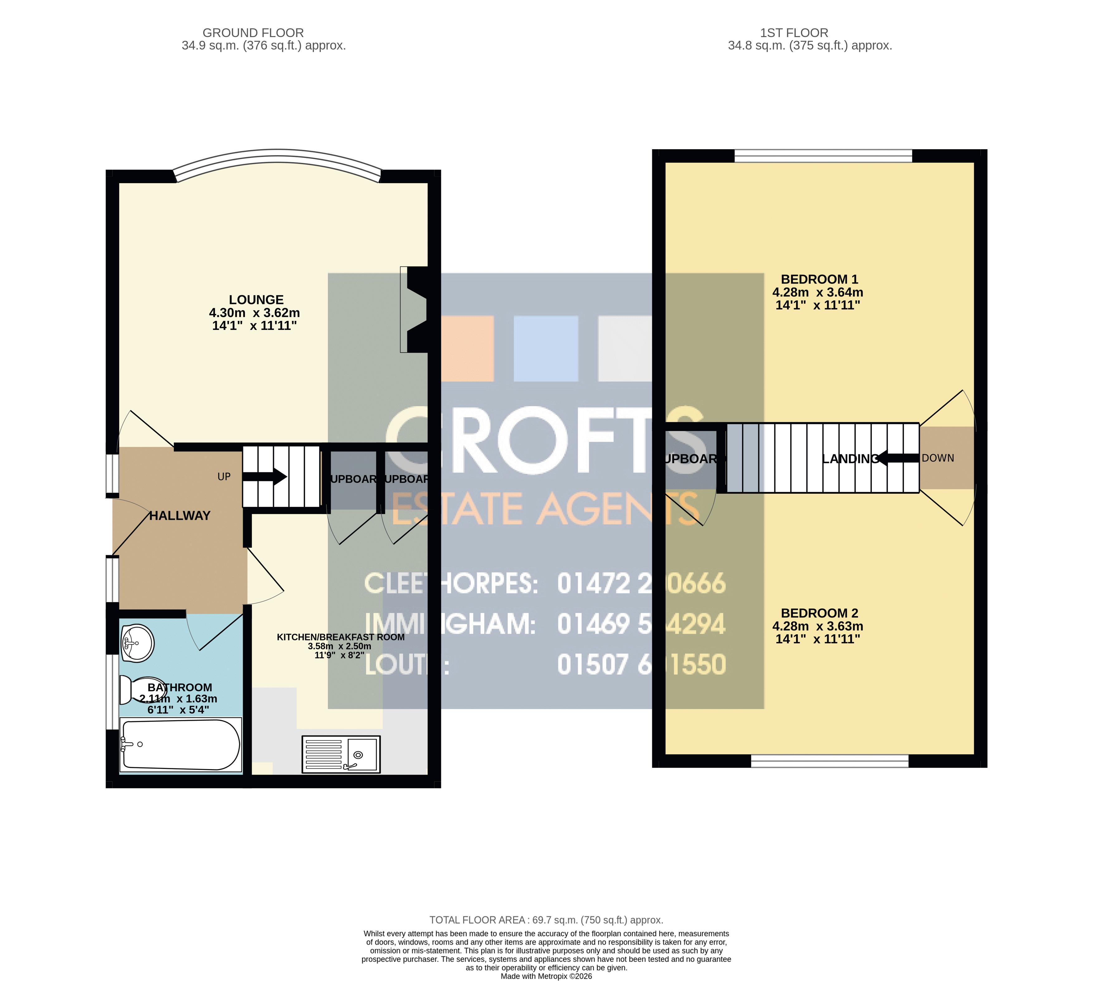 9, Stoney Way, Grimsby floorplan