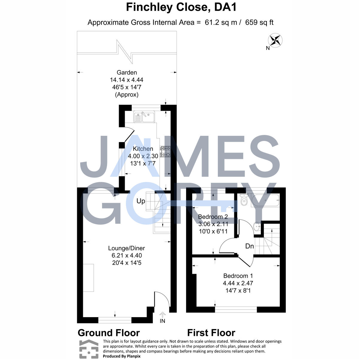 14, Finchley Close, Dartford floorplan