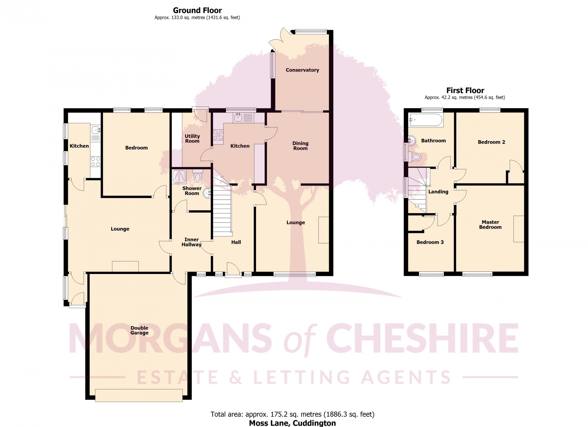 4 Bedrooms Semi-detached house for sale in Moss Lane, Cuddington, Cheshire CW8