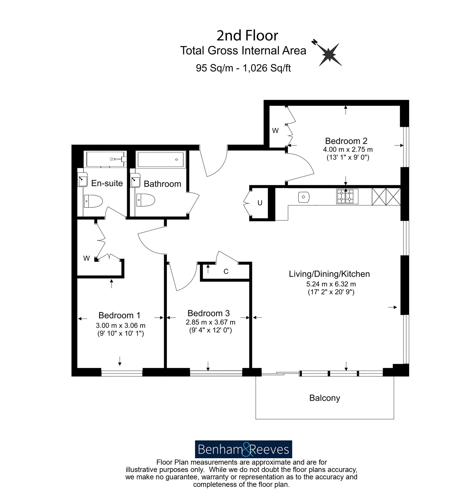 14 Waterview House, 12, Quay Walk, Wembley floorplan