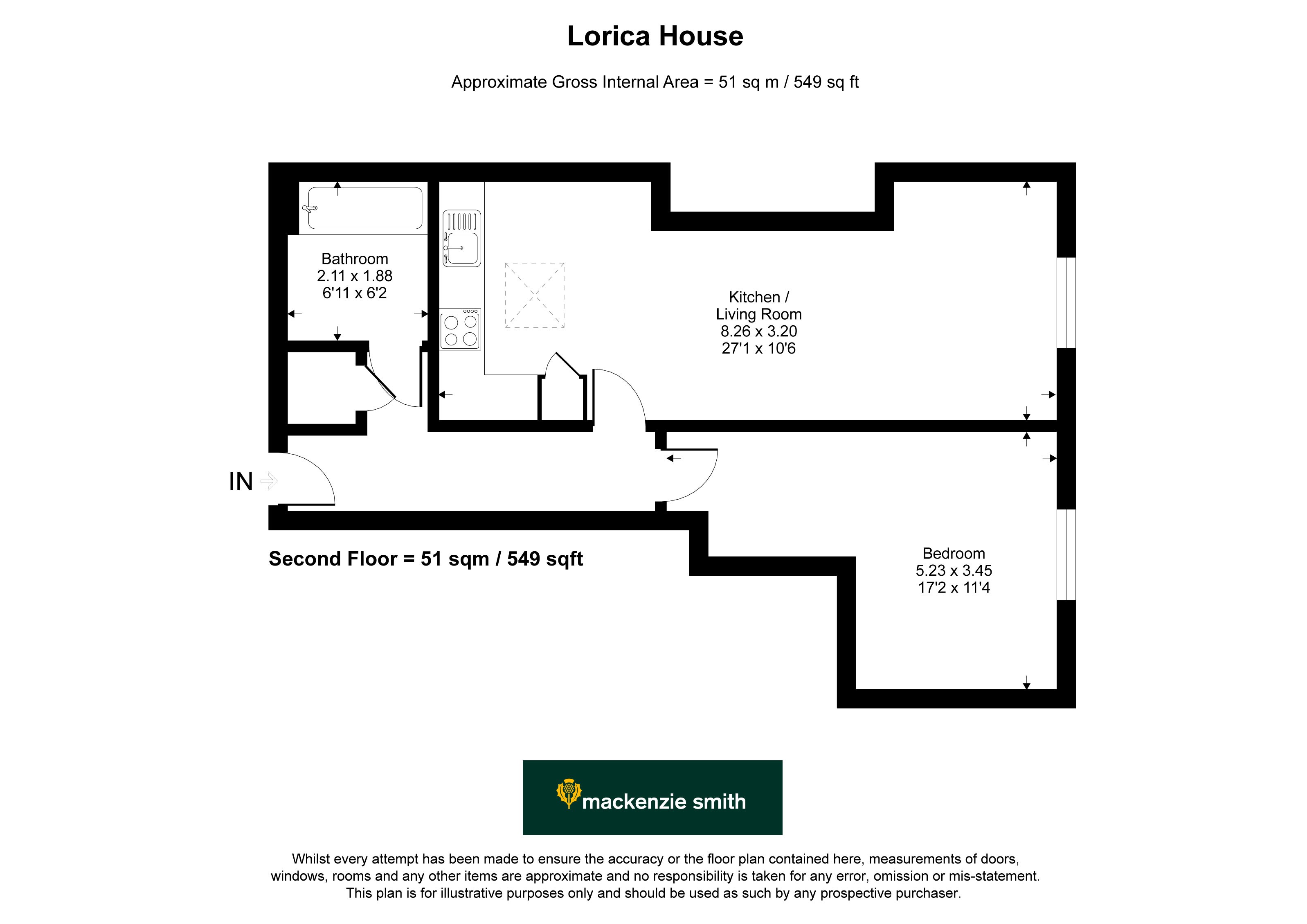 22 Lorica House, Fleet Mill,, Minley Road, Hampshire floorplan