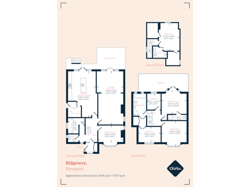 16, Ridgeway, Newport floorplan