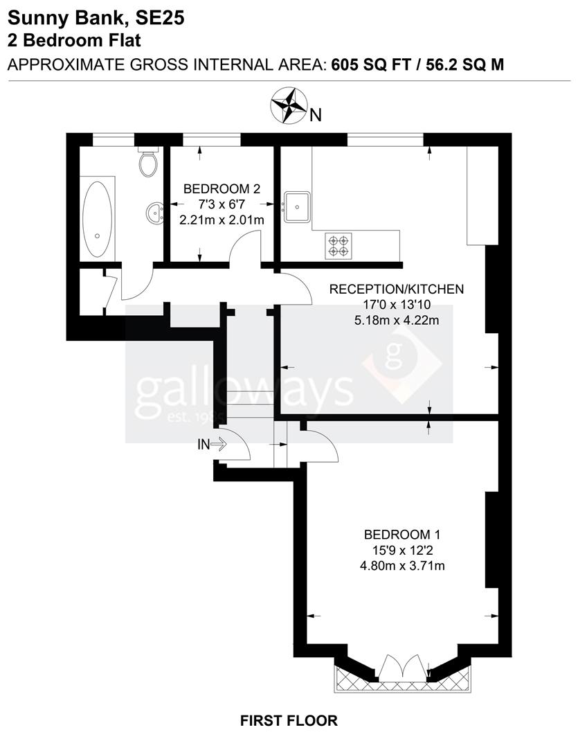 Sunny Bank, London floorplan