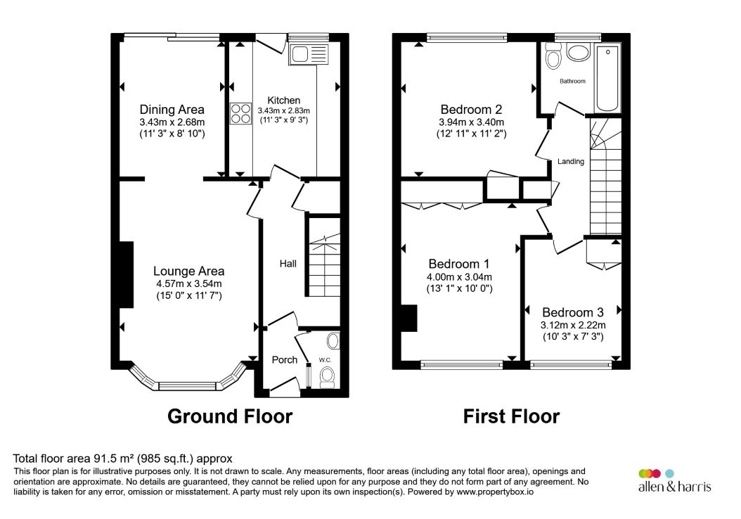105, Glyn Eiddew, Cardiff floorplan