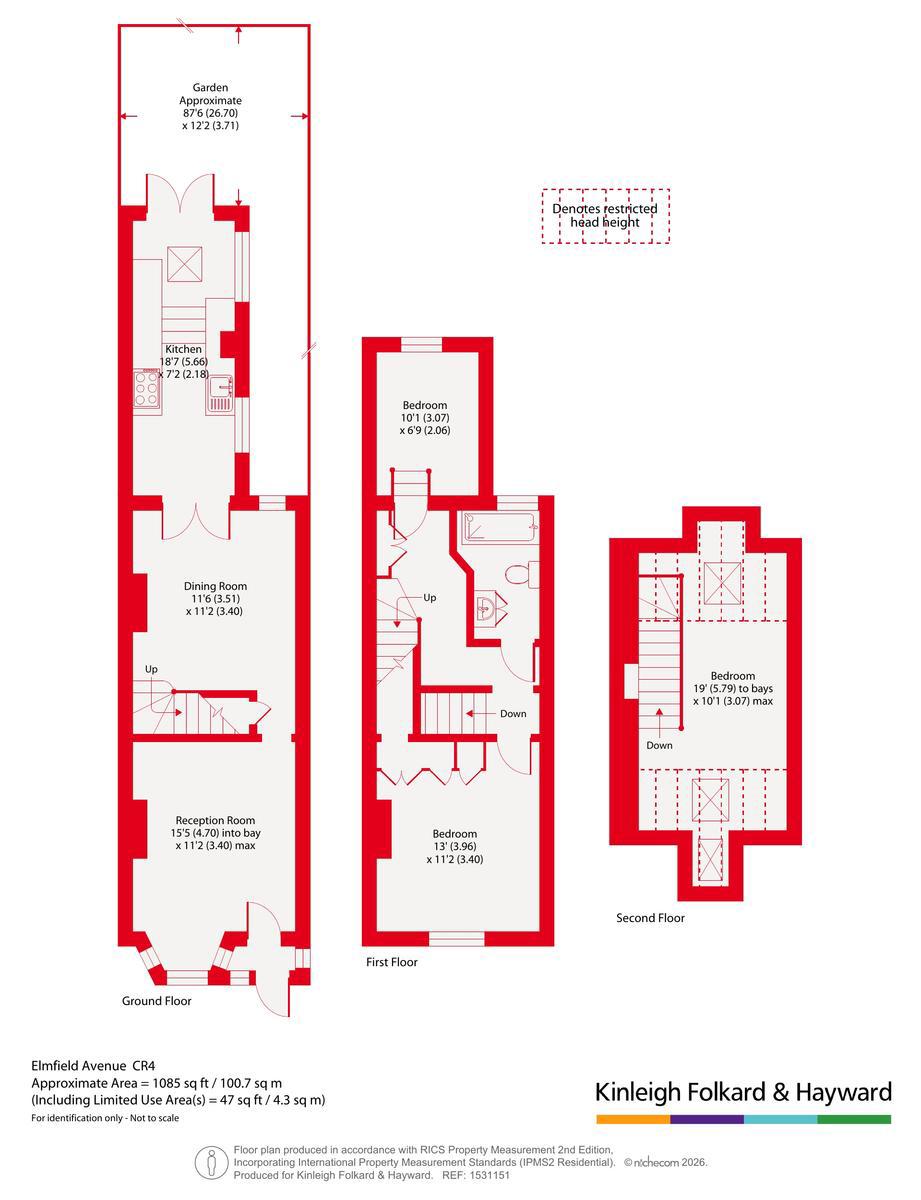 Elmfield Avenue, Mitcham floorplan