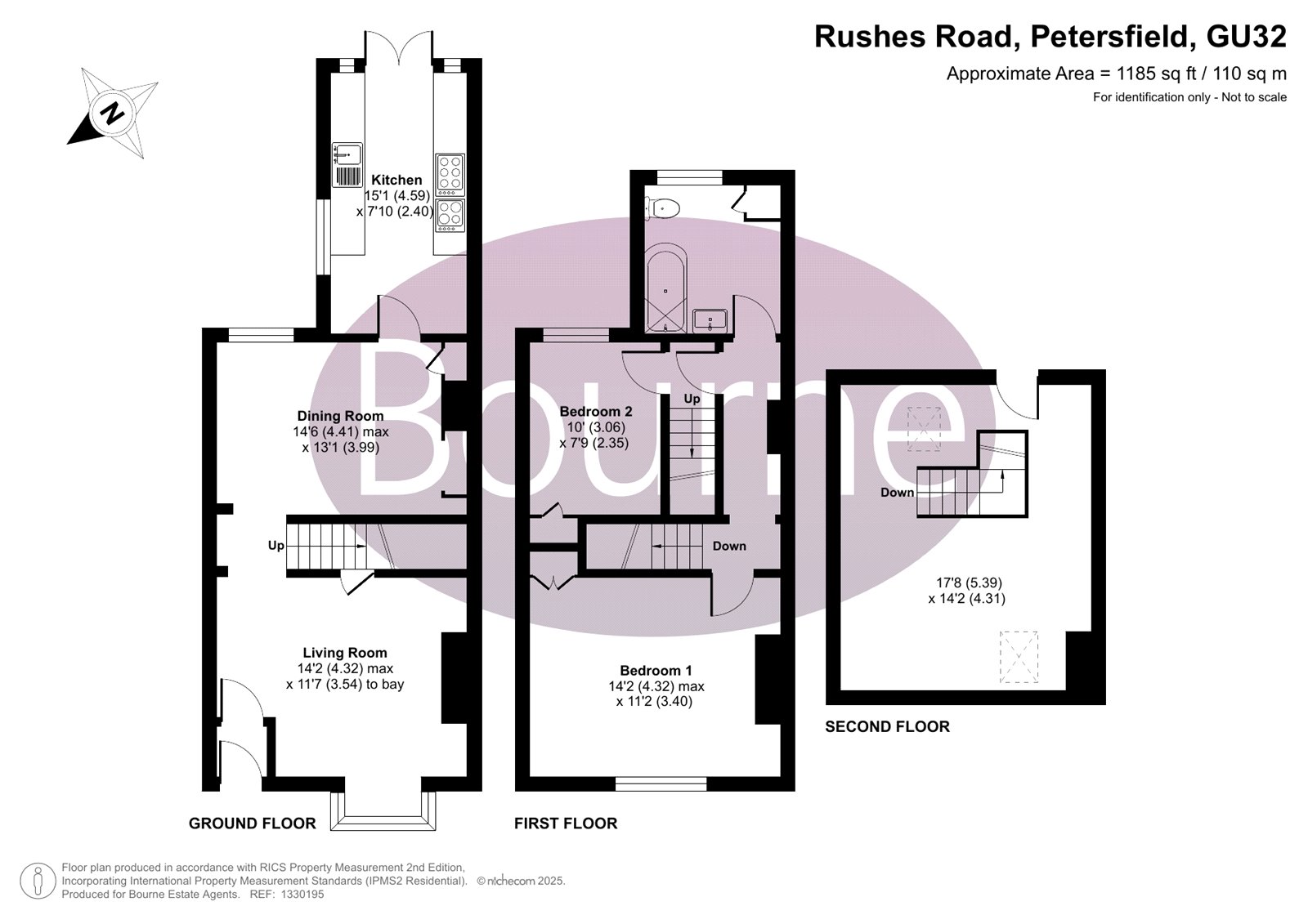 44, Rushes Road, Petersfield floorplan