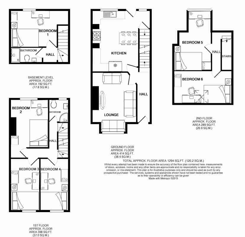 25, Hessle Terrace, Leeds floorplan
