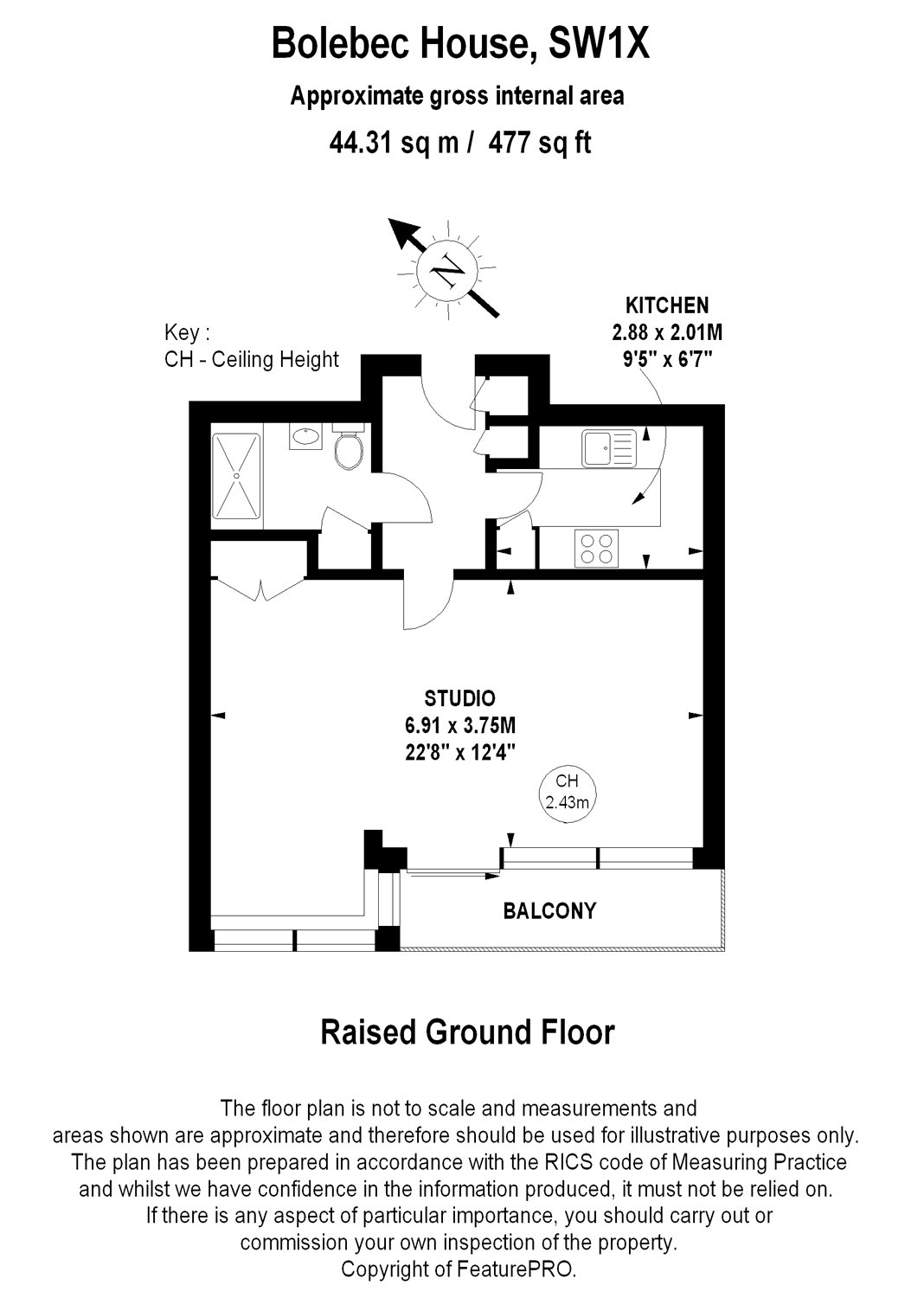 0 Bedrooms Studio to rent in Lowndes Street, Knightsbridge, London SW1X