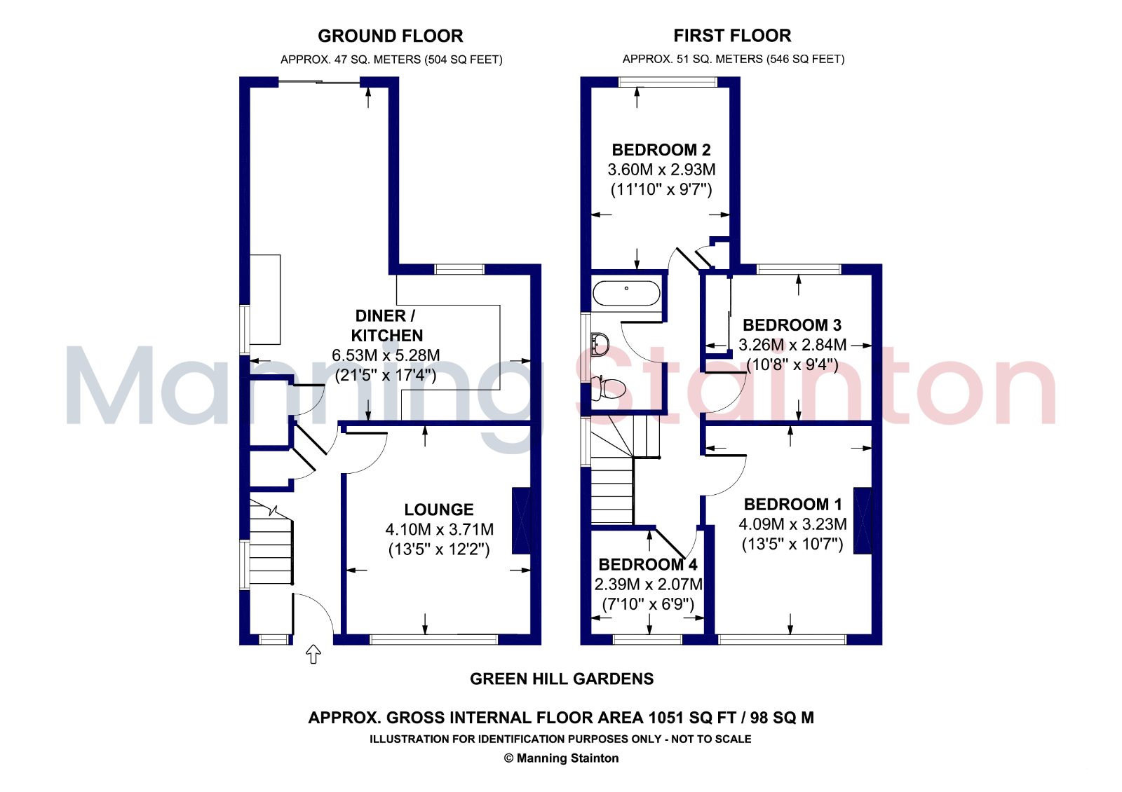 11, Green Hill Gardens, West Yorkshire floorplan