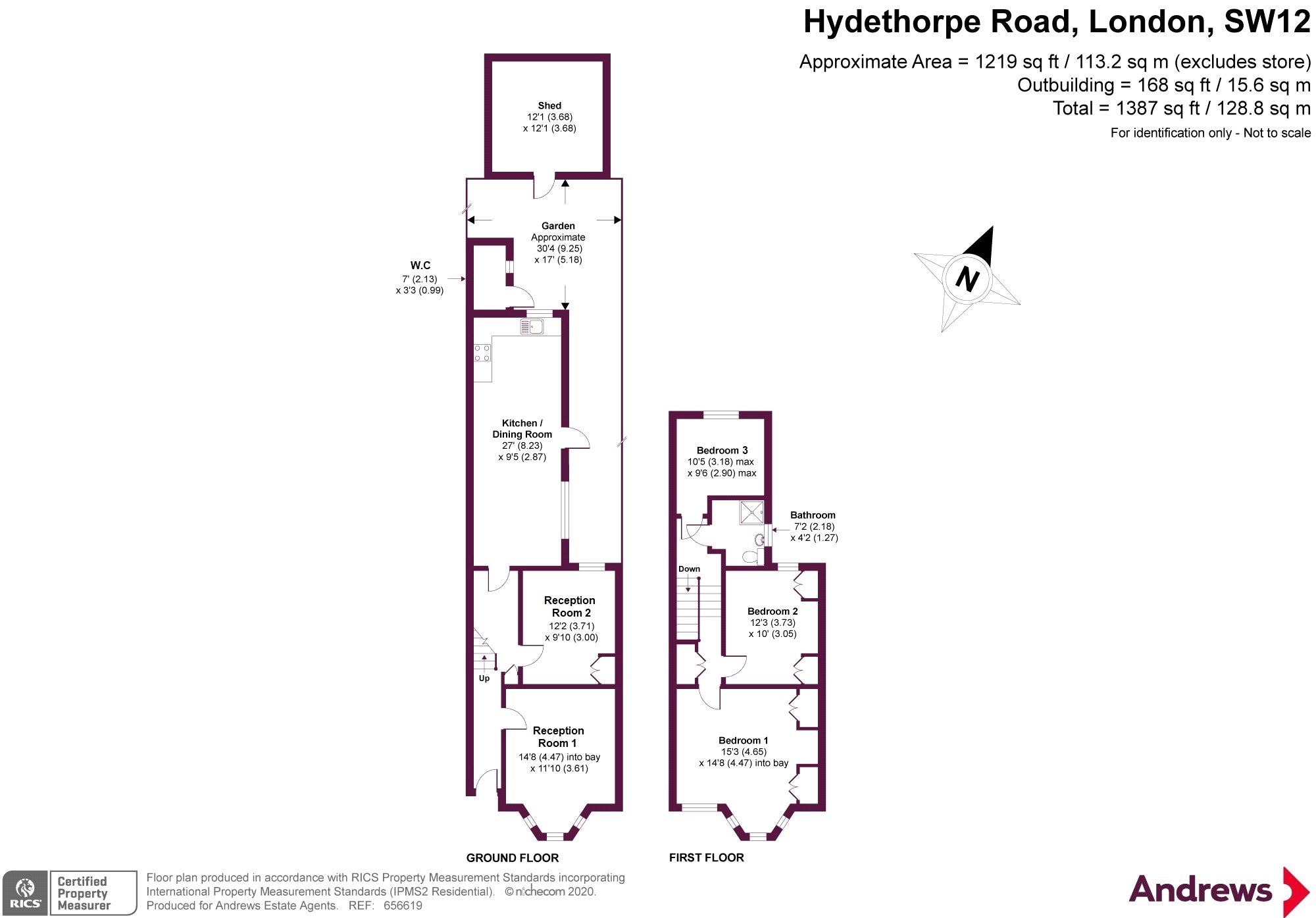 3 bed terraced house for sale in Hydethorpe Road, Balham, London SW12