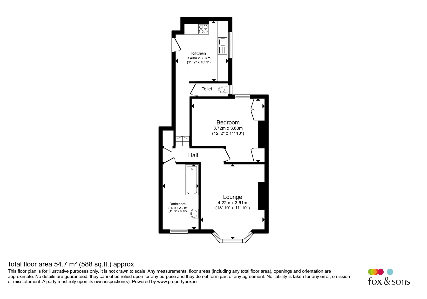 Flat, 2, 40, South Road, Newhaven floorplan