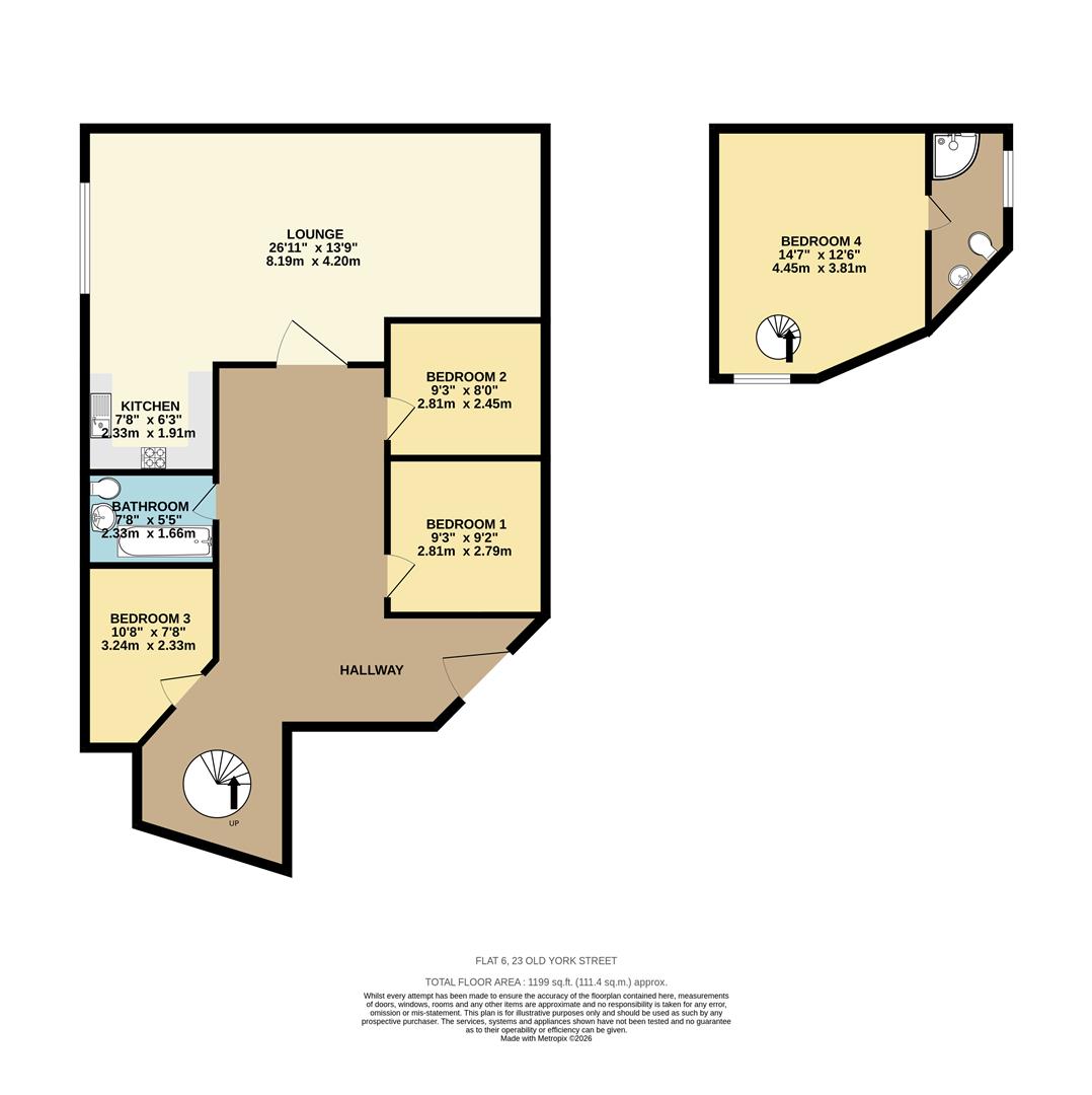 Flat 6, 23 old york st, Manchester floorplan