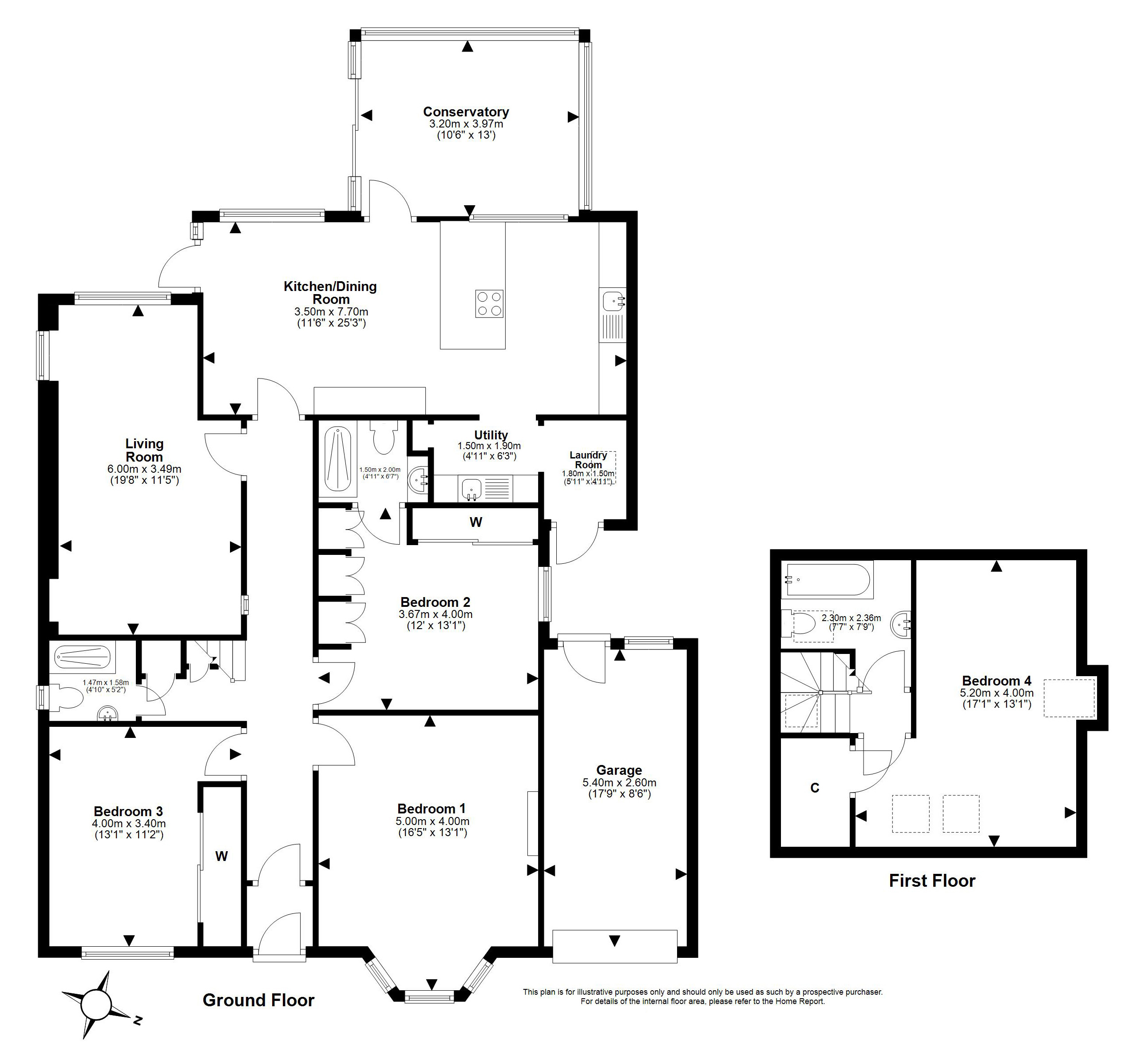 10, East Caiystane Road, Fairmilehead, Edinburgh floorplan