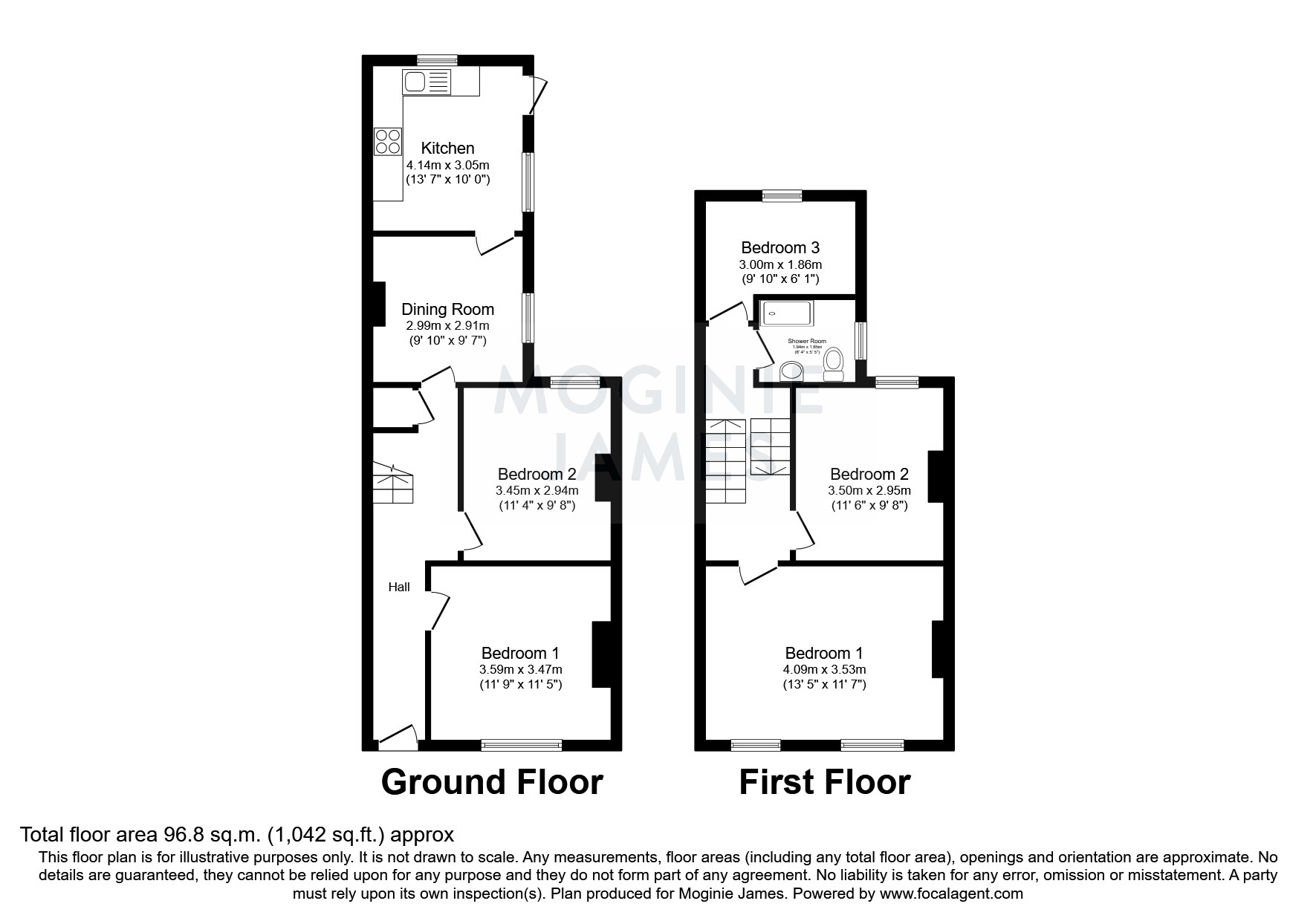 Room 2, 14, Donald Street, Cardiff floorplan