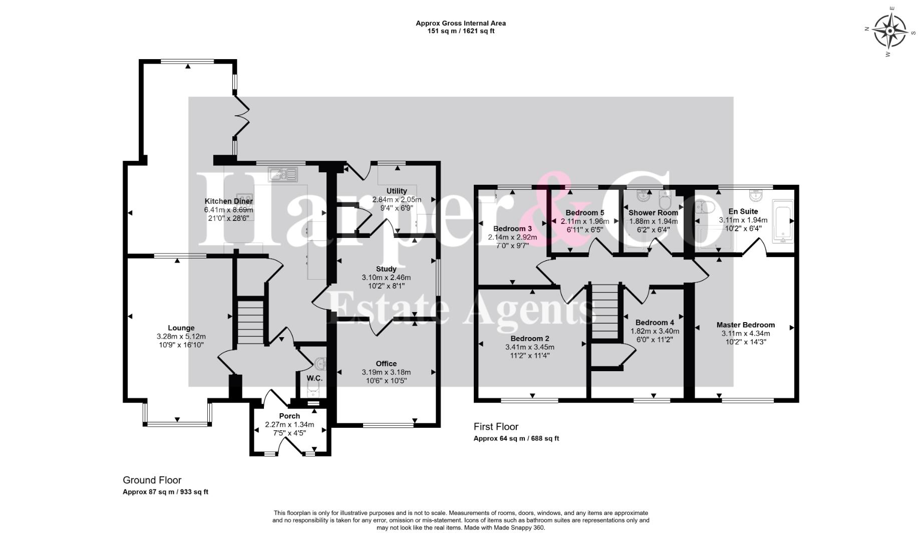 336, Low Grange Avenue, Billingham floorplan