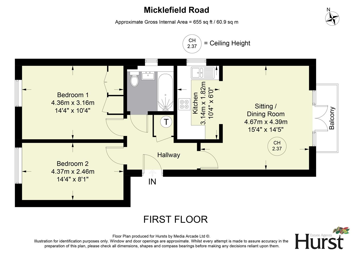 4 Wright Place,, Micklefield Road, High Wycombe floorplan