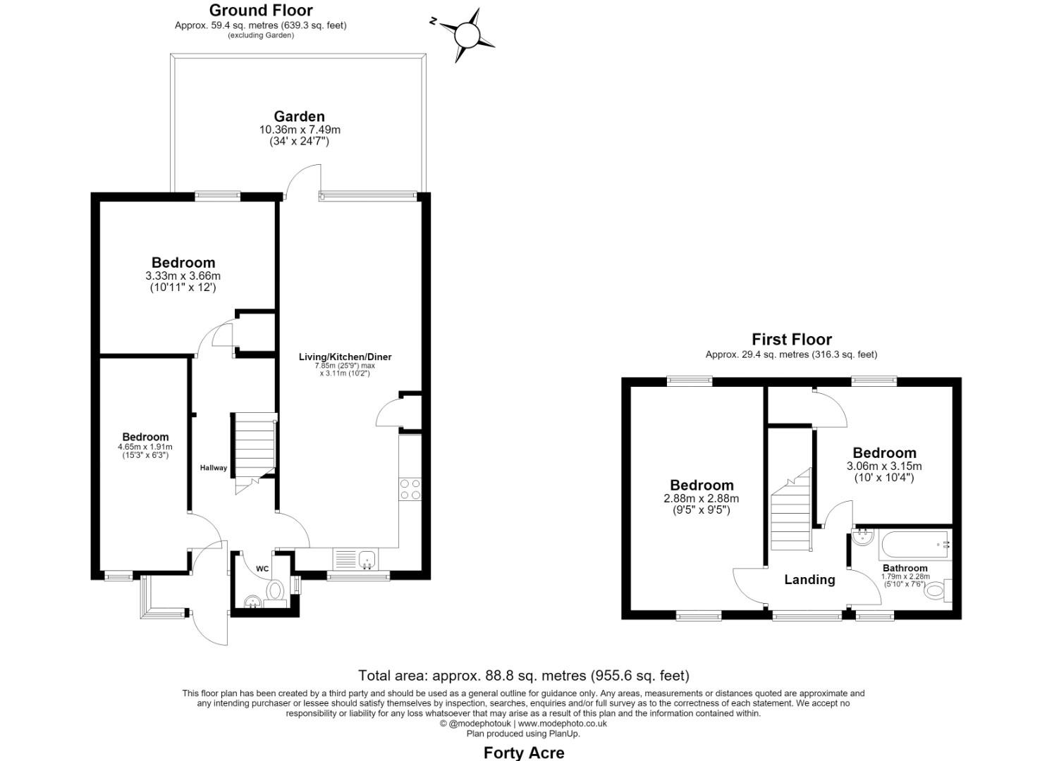 11, Forty Acre Lane, London floorplan