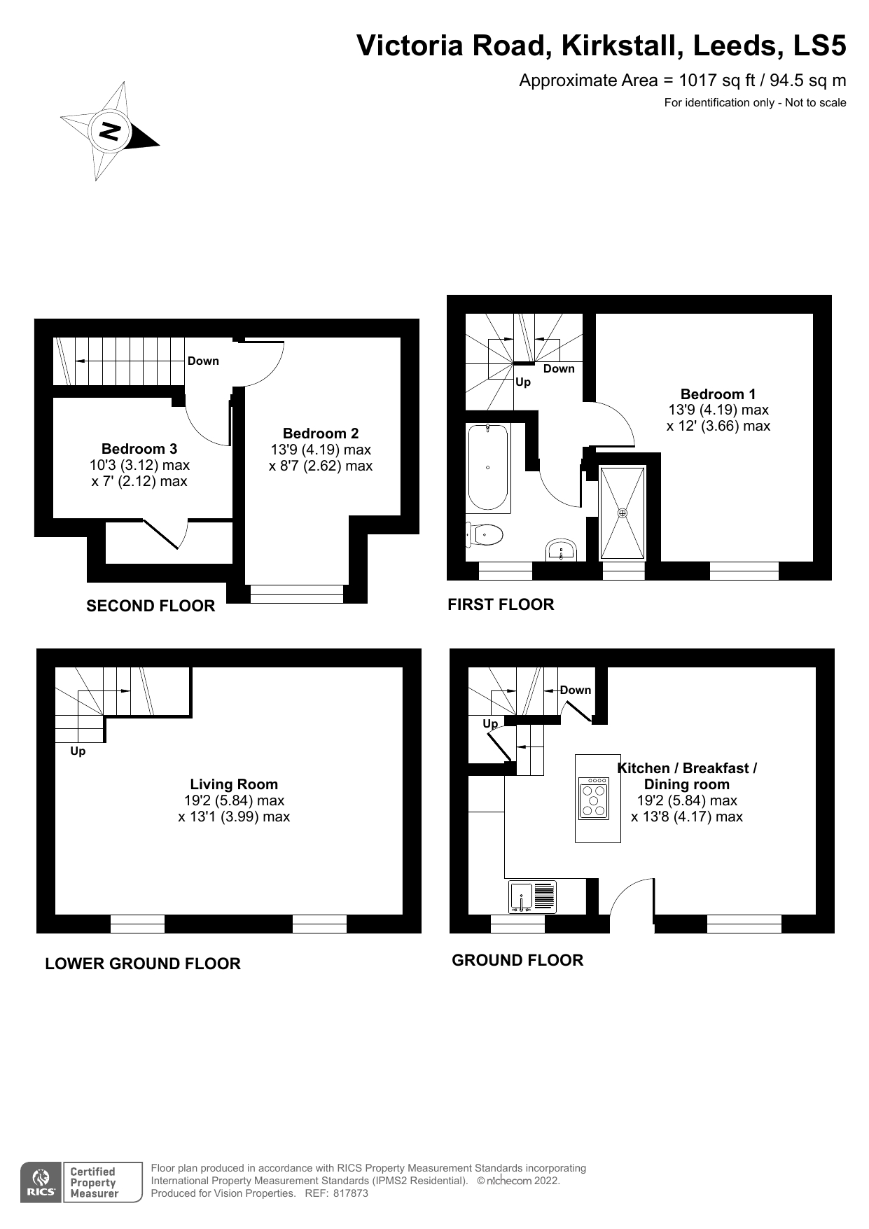 Victoria Road, Kirkstall, Leeds LS5, 3 bedroom terraced house for sale