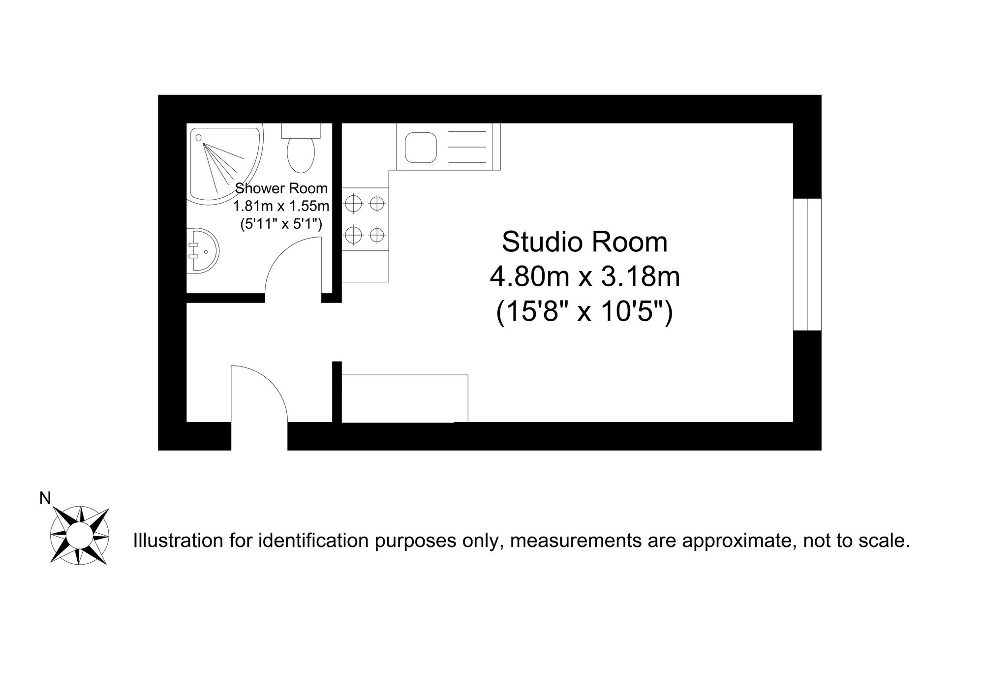 Flat 2, Marlborough Place Station Street, Lewes floorplan