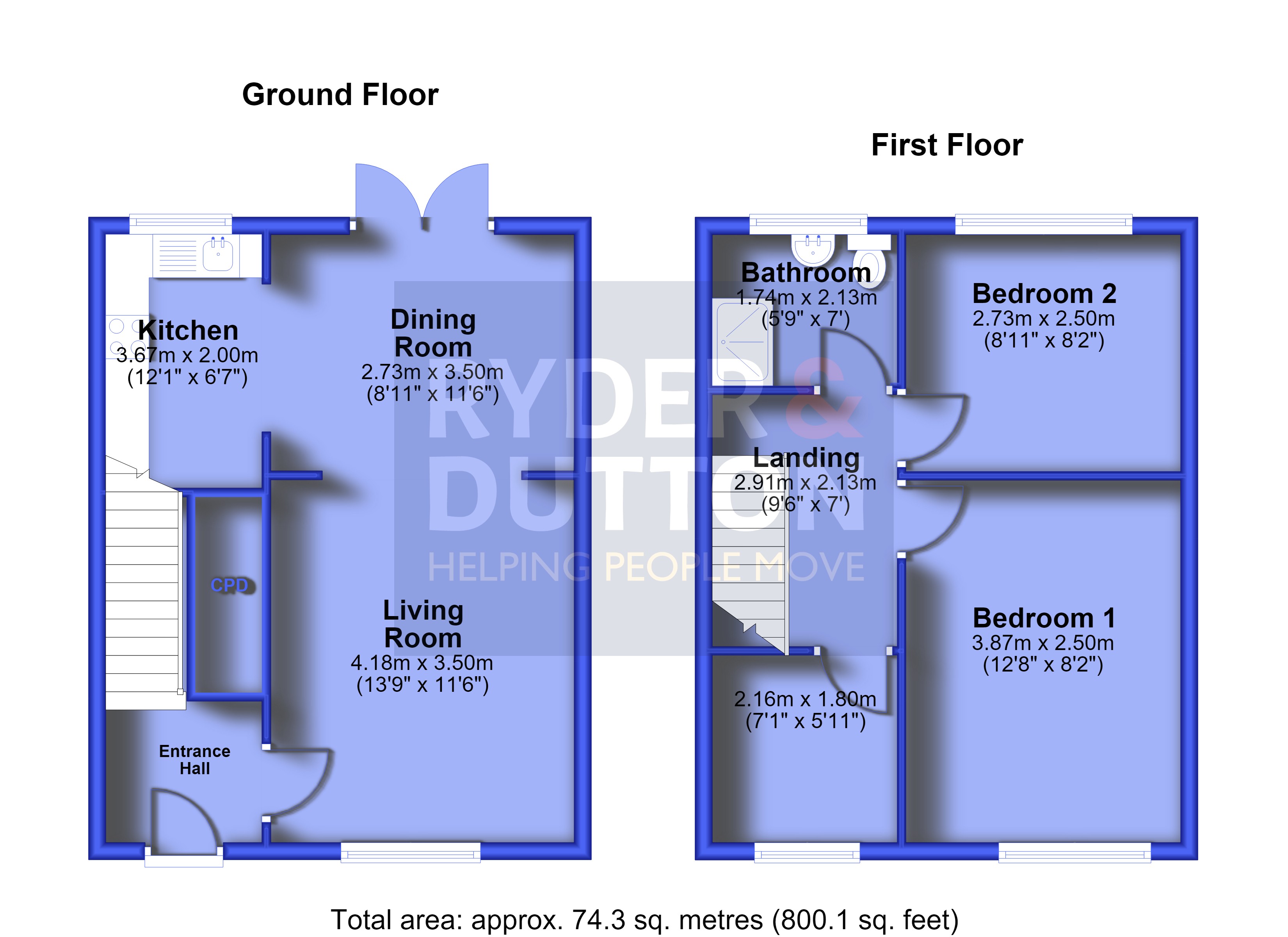 4, Grant Close, Manchester floorplan