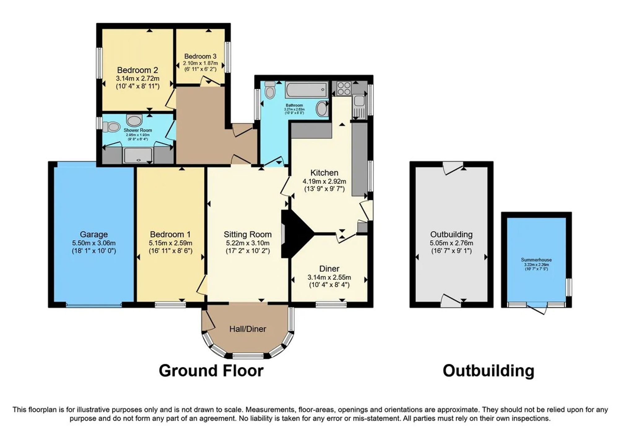 Riviera Cottage Lighthouse Hill, Redruth floorplan