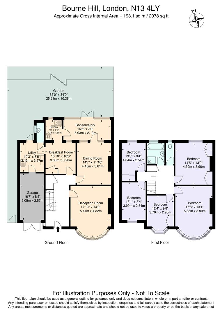 90, Bourne Hill, London floorplan