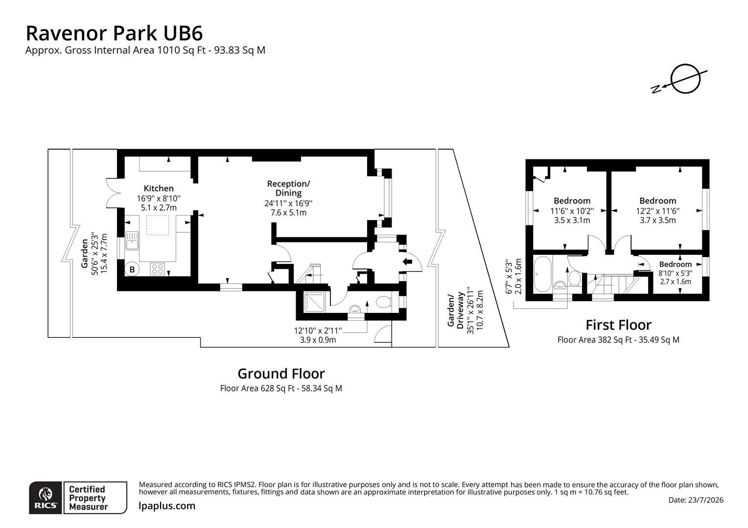 22, Ravenor Park Road, Greenford floorplan