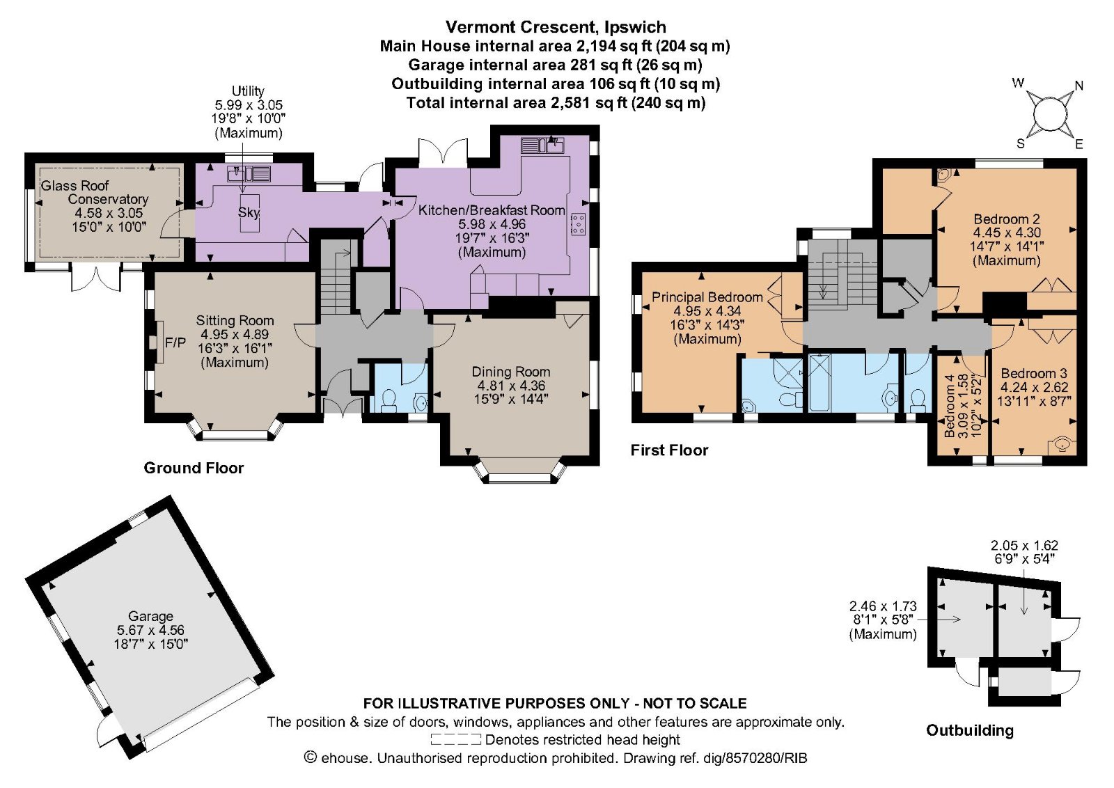 Vermont Crescent, Ipswich, Suffolk IP4, 4 bedroom detached house for