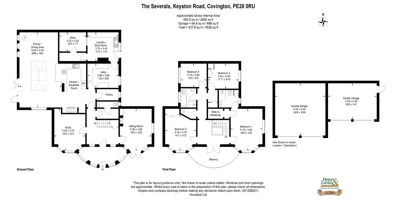 The Severals, Keyston Road, Covington floorplan