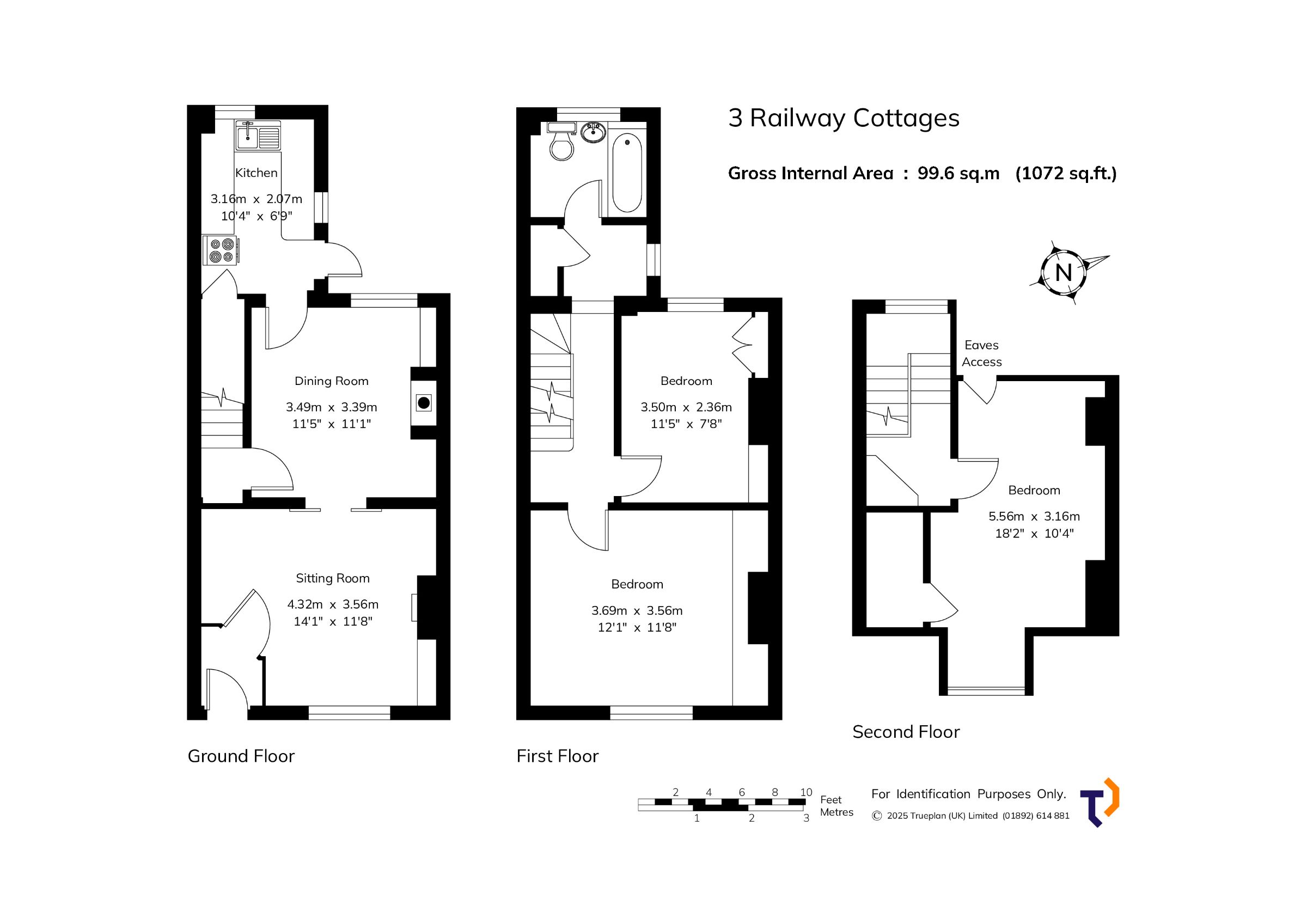 3 Railway Cottage, Edenbridge floorplan