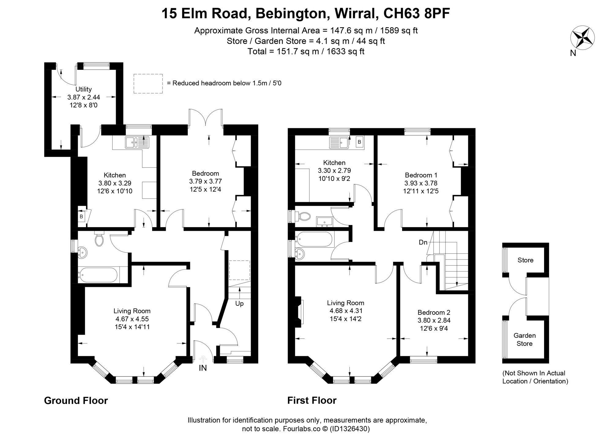 15, Elm Road, Wirral floorplan