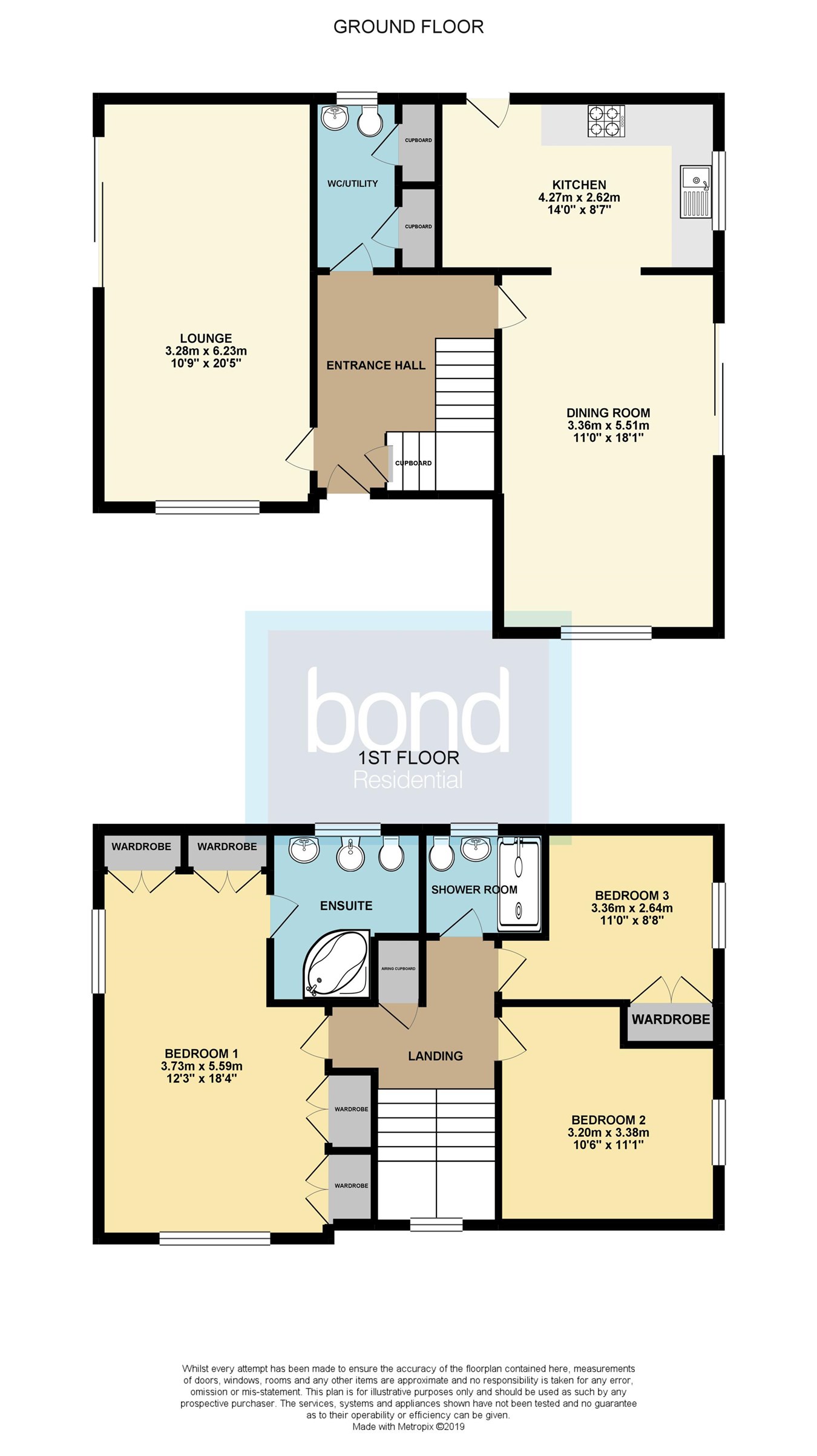 3 Bedrooms Detached house for sale in Petersfield, Chelmsford CM1