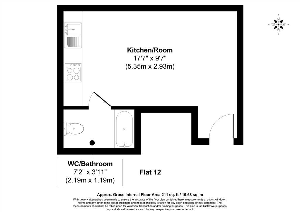 Flat 12, 489 Holloway Road, Flat 12, 489 Holloway Road, London floorplan