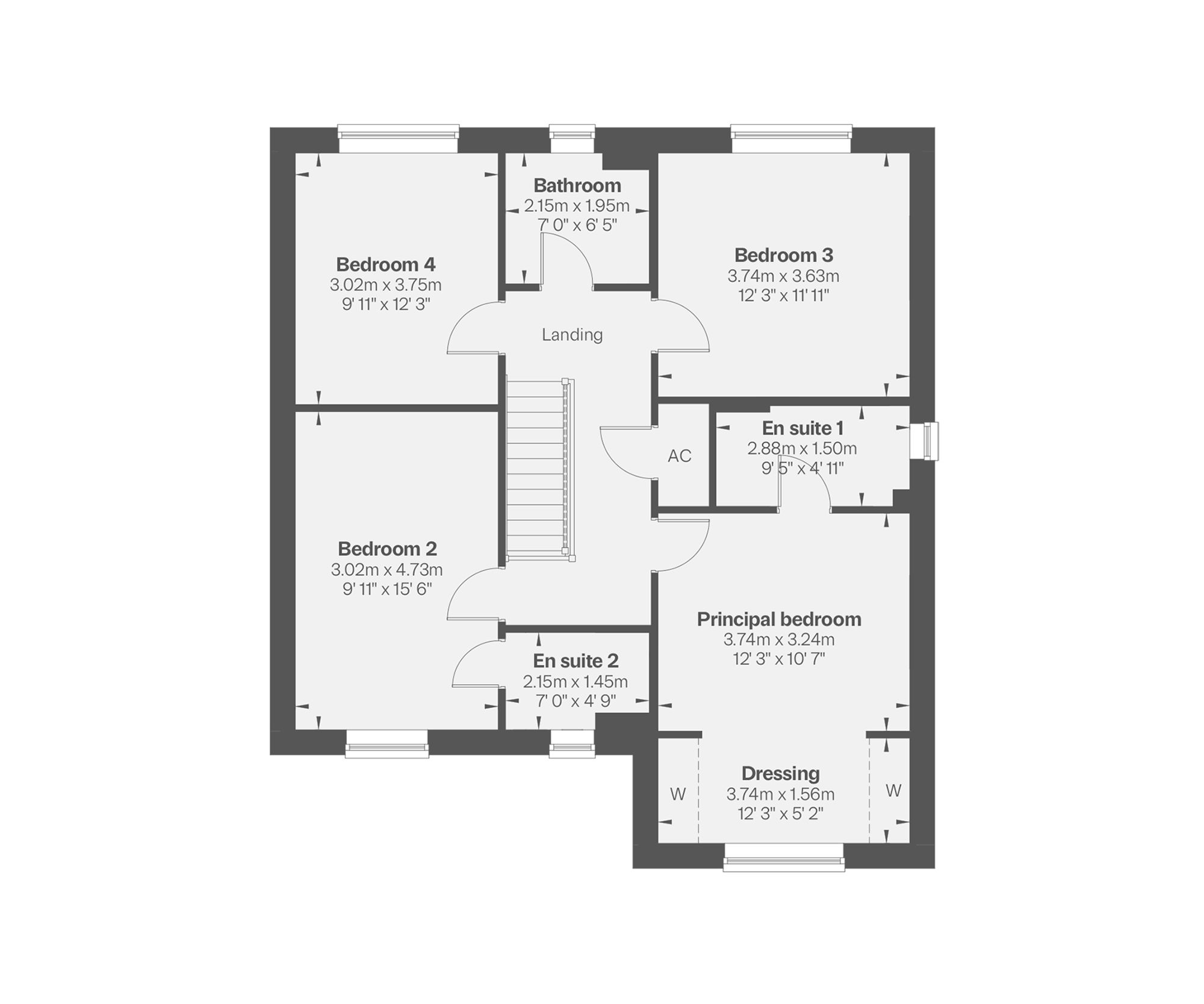 Plot 6, The Harrison, Mapperley Meadows, Nottingham floorplan