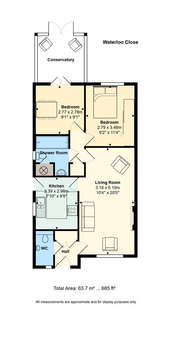 17, Waterloo Close, Cardiff floorplan