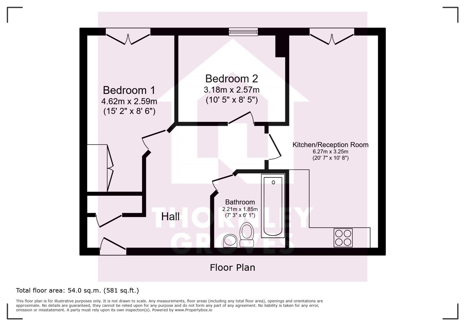 17, Clifton House, Monton floorplan
