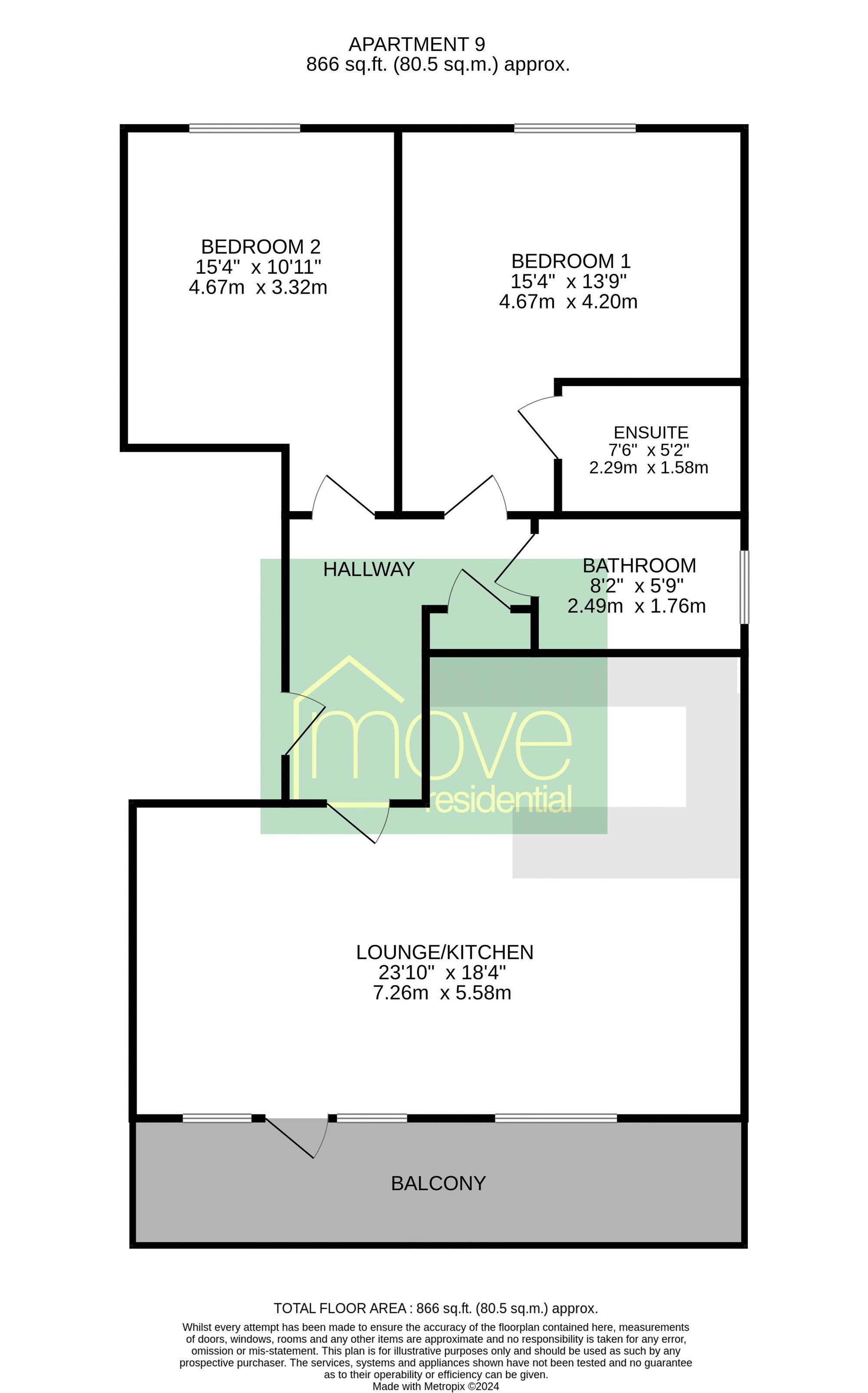 9 Bryan Court, 4 Rocky Lane, Heswall floorplan