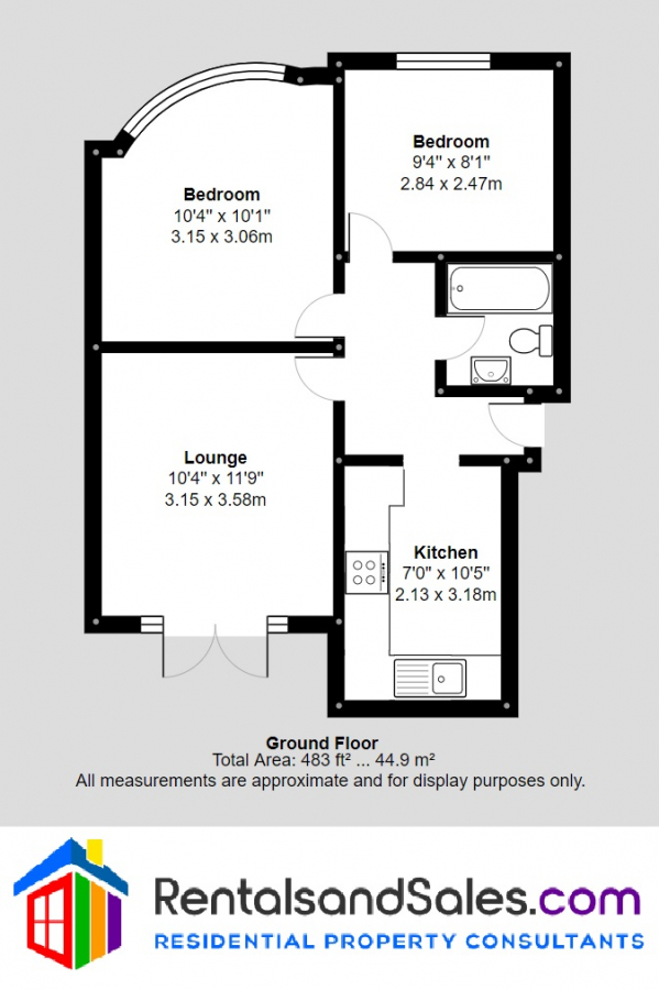 2 Bedrooms Flat to rent in Liberty Avenue, Colliers Wood, London SW19