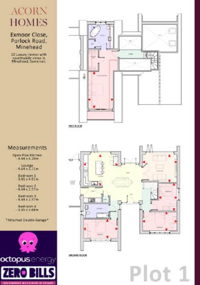 Plot 1 Exmoor Close,, Porlock Road, Minehead floorplan