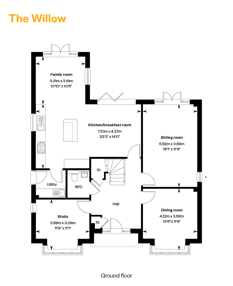 12, cala Homes, Banbury Road, Chipping Norton, Ox7 5Sx floorplan