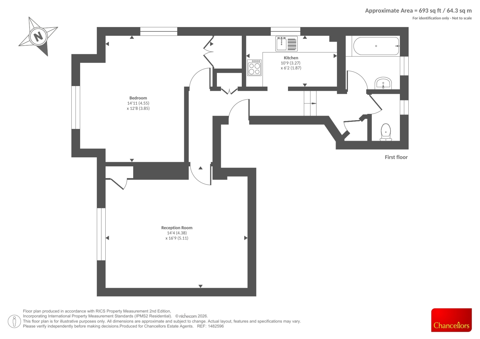 Flat 3, Greenways Court, 77, Kennel Ride, Berkshire floorplan