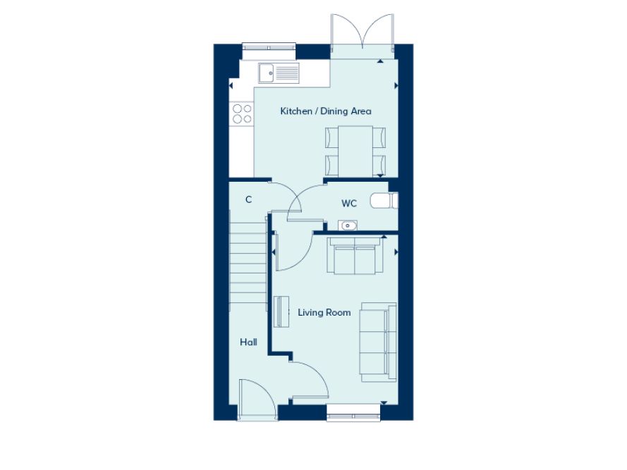 175, Hillside Road, Branston floorplan