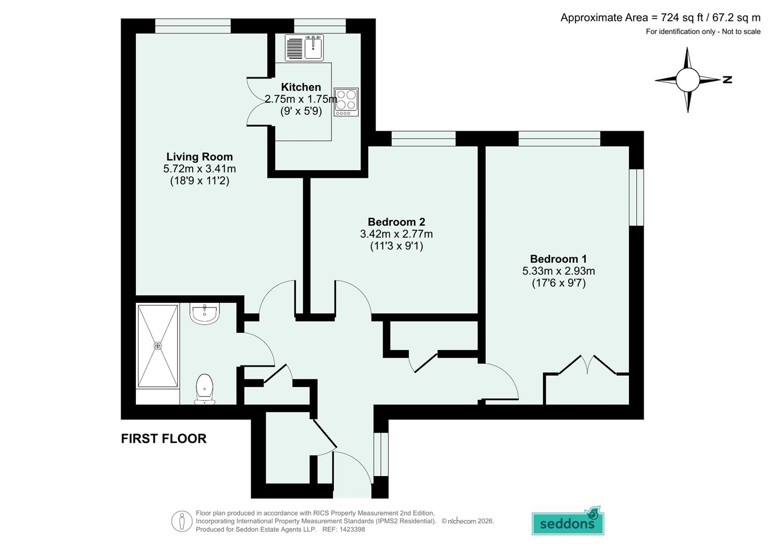 Flat 35, Clarks Court, High Street, Devon floorplan