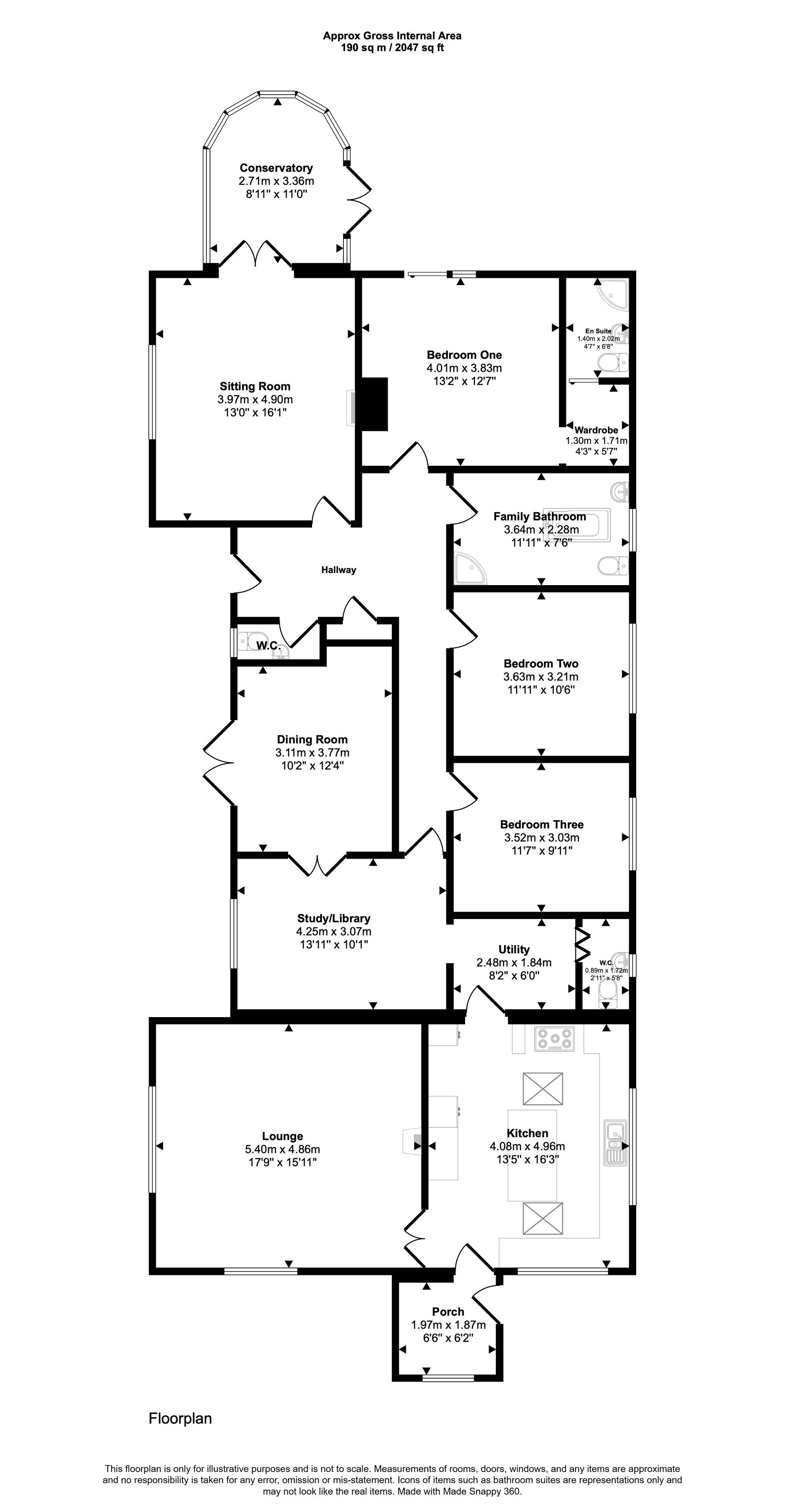 Cae Bach Bungalow Queen Street, Bridgend floorplan