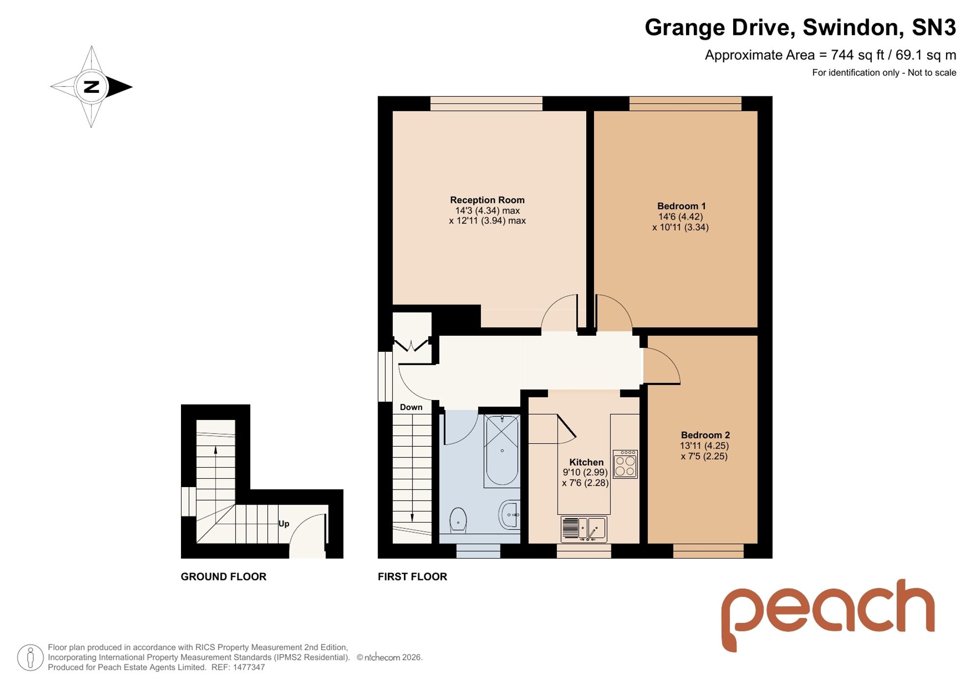 132a Grange Drive, Swindon floorplan